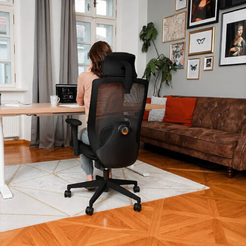 Liftor Space ergonomická kancelárska stolička, čierna
