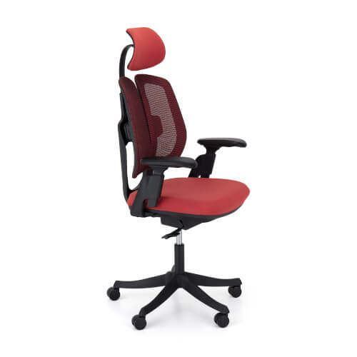 Ergonomická kancelárska stolička Liftor Active, červená (textil + sieťovina)